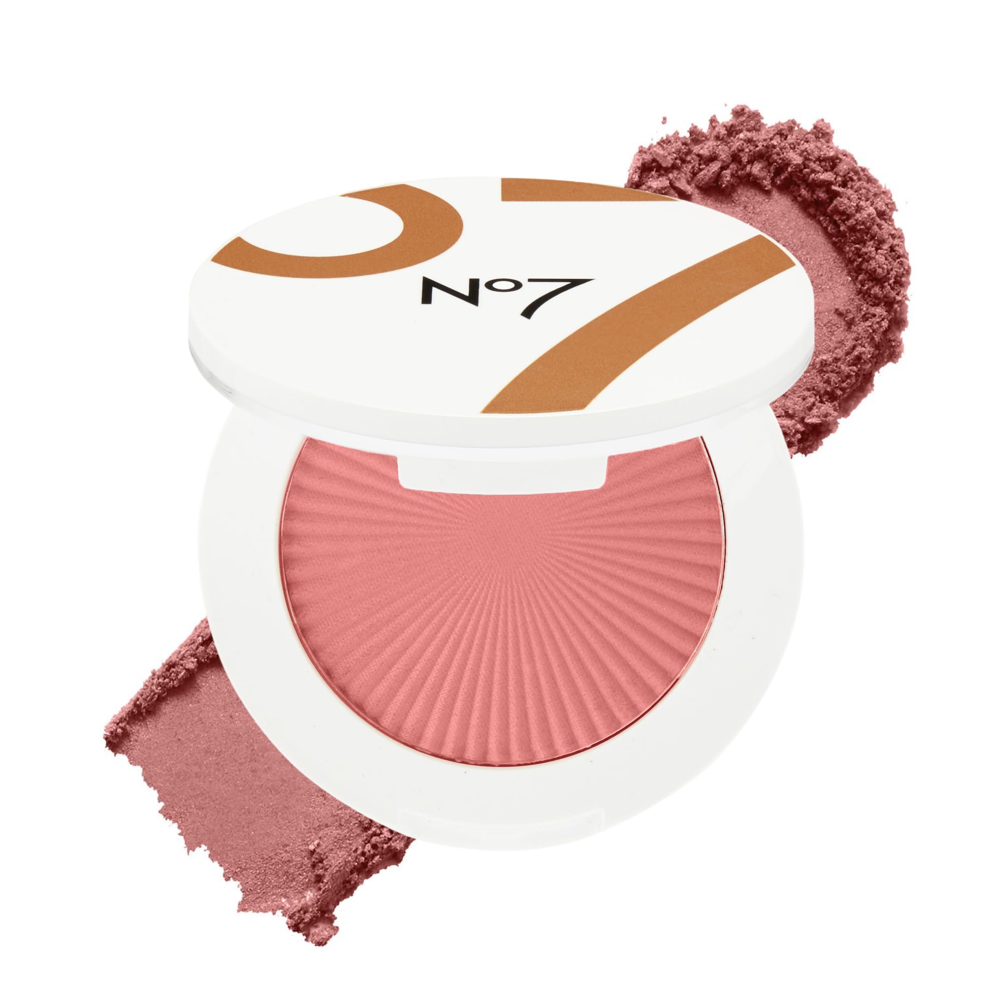 No7 Matte Powder Blush - Honey - Loose Blush Makeup Palette for Instant Flush of Color - Makeup Powder for Face with Skin Conditioning Vitamin E (3g)