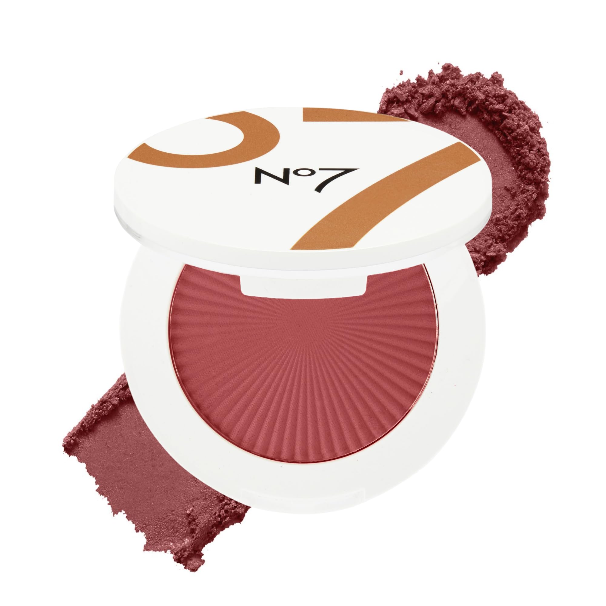 No7 Matte Powder Blush - Honey - Loose Blush Makeup Palette for Instant Flush of Color - Makeup Powder for Face with Skin Conditioning Vitamin E (3g)