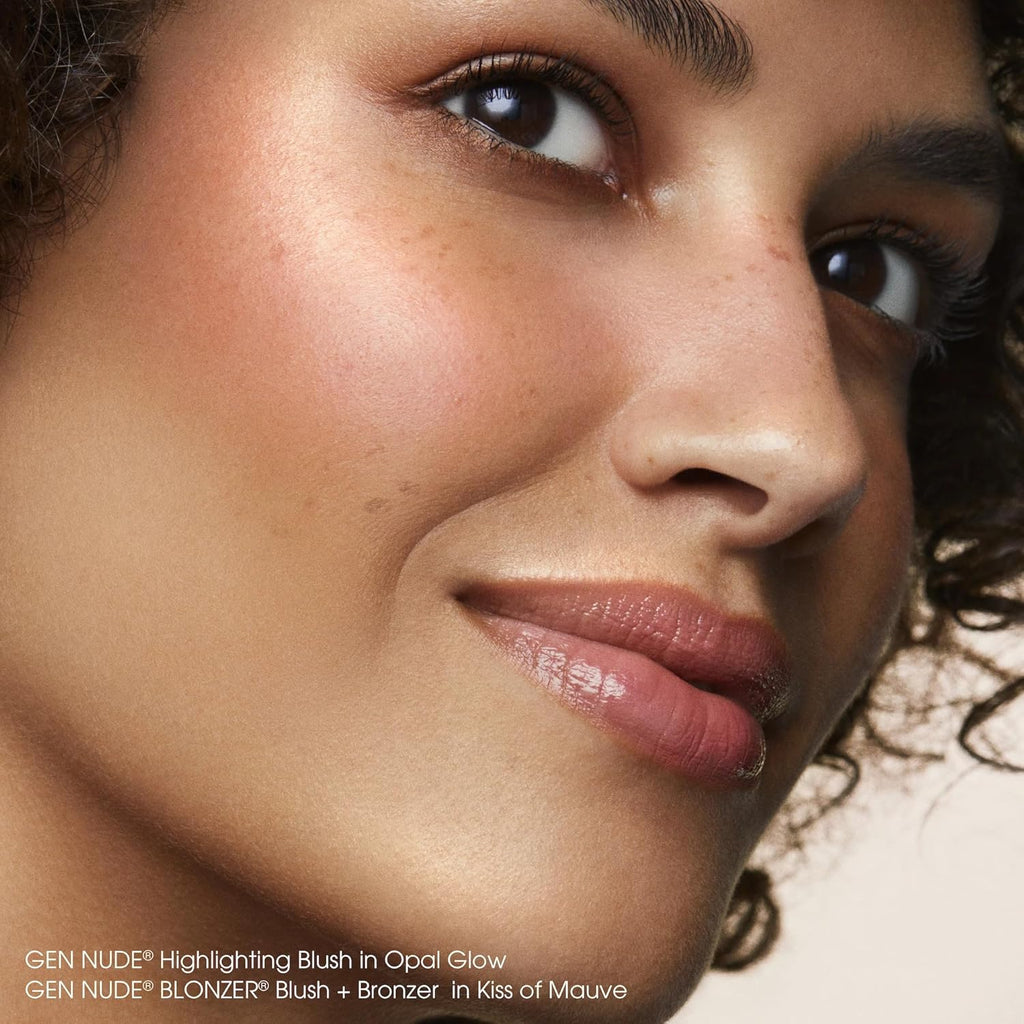 bareMinerals Gen Nude Highlighting Blush, 2-in-1 Blush & Highlighter Hybrid, Silky Blendable Face Makeup, All-Day Wear, Luminous Finish, Talc-Free, Vegan